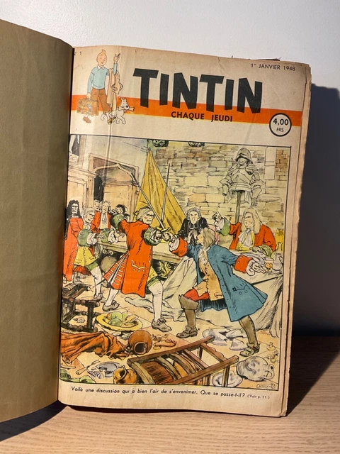 RELIURE AMATEUR TINTIN 1948 Belge N1 à 53 EUR 550 00 PicClick FR