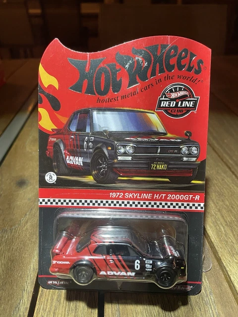HOT WHEELS RLC 1972 Skyline H T 2000GT R 2024 Noir Rouge 1 64 EUR 27 29