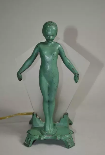 ANTIQUE FRANKART STYLE Art Deco Female Figural Nude Lamp 495 00 PicClick