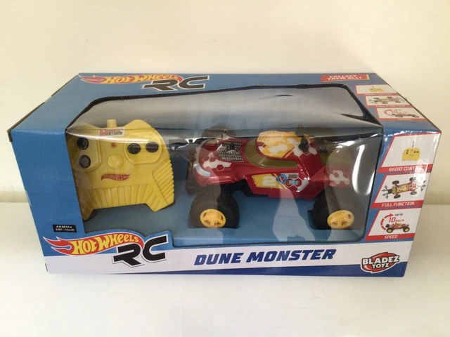 HOT WHEELS RC Dune Monster Car Buggy ROSSO Radiocomando Stunt Truck
