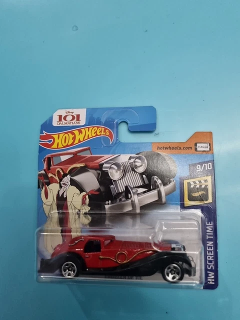 Hot Wheels Cruella De Vil Dalmatians Animated Version Sealed Picclick Uk