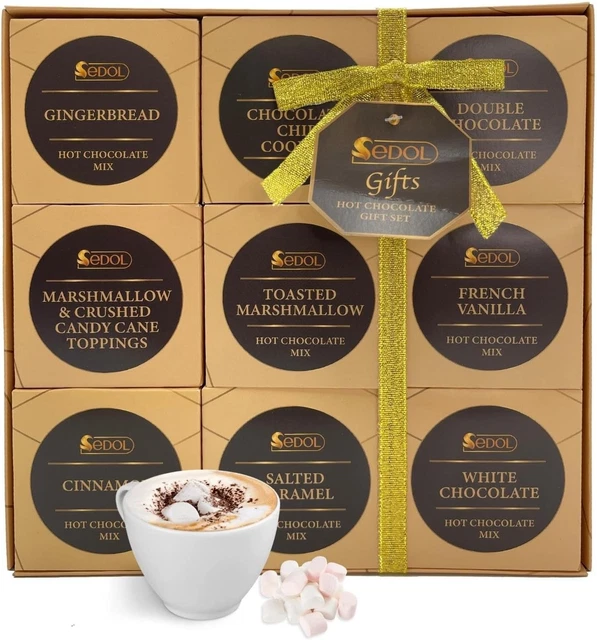 HOT CHOCOLATE GIFT Set 9 Flavoured Premium Hot Chocolate Drinks