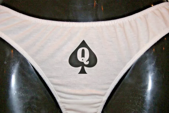 QUEEN OF SPADES Hotwife BBC Cuckold Sexy QOS Thong Panties Underwear