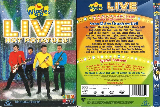 D New Sealed Dvd Region The Wiggles Live Hot Potatoes