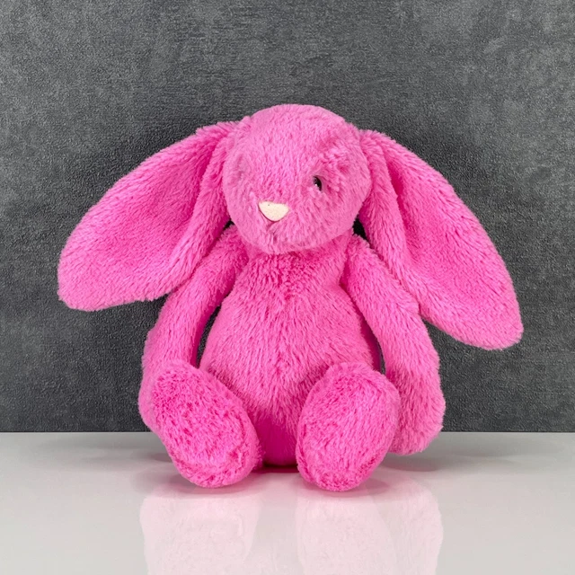 JELLYCAT SMALL HOT Pink Bashful Bunny Plush 50 00 PicClick UK