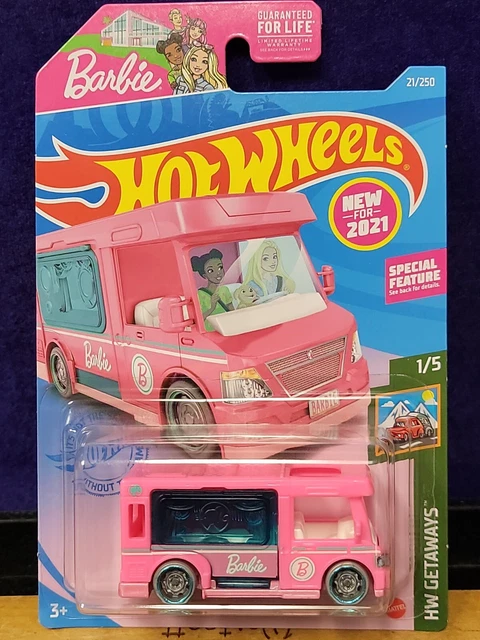 NIP 2022 HOT Wheels Pink Barbie Dream Camper W Teal Interior HW Metro
