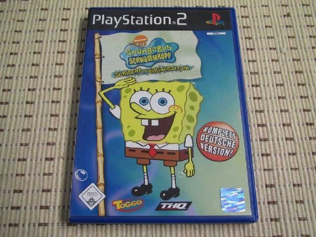 SPONGEBOB SCHWAMMKOPF SCHLACHT um Bikini Bottom für Playstation 2 PS2