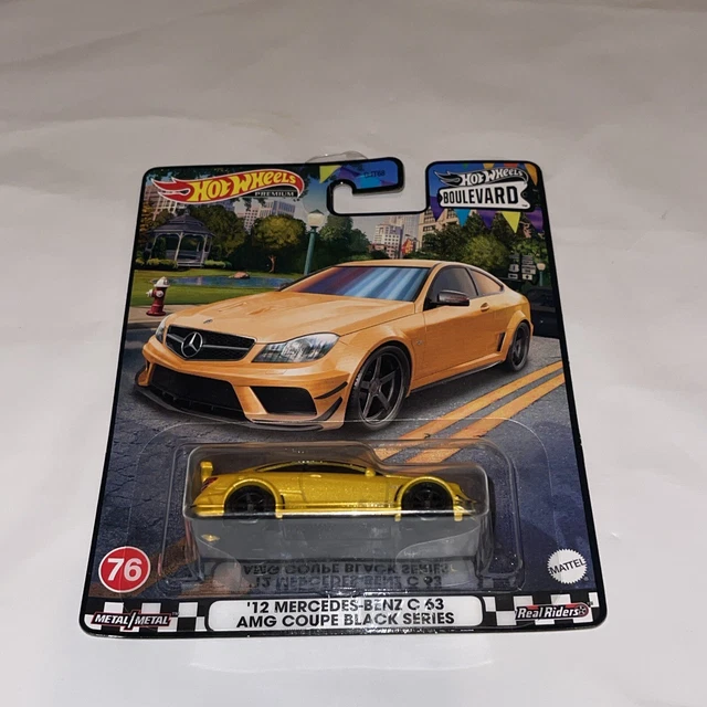 HOT WHEELS 12 Mercedes Benz C63 AMG Coupe Black Ed Boulevard No 76