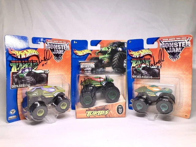 HOT WHEELS MONSTER Jam Truck TMNT 3 Lot 1 64 Scale Donatello Mike