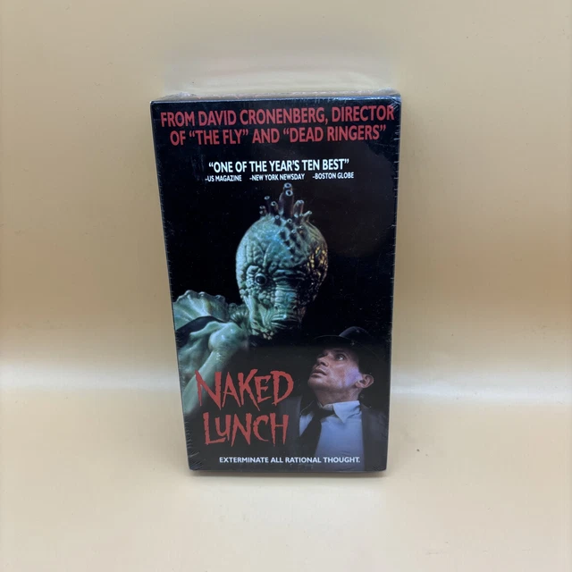NAKED LUNCH VHS Tape David Cronenberg William Burroughs Cult Film