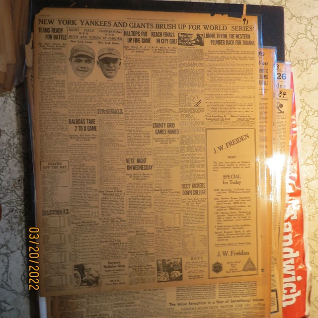 BASEBALL SPORT STORIA Giornale BABE RUTH 91 EUR 11 15 PicClick IT