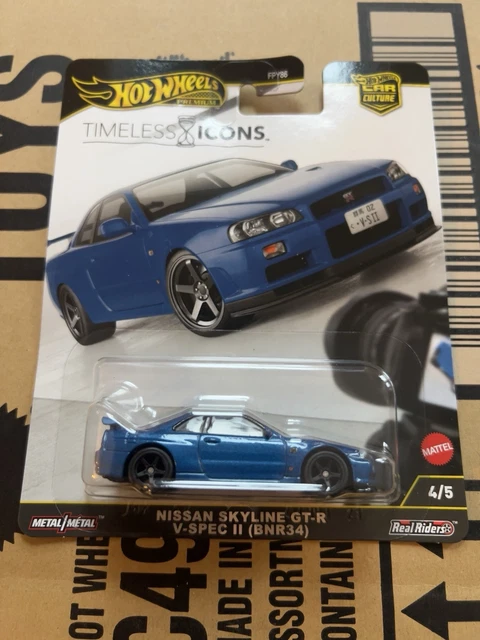 HOT WHEELS PREMIUM Timeless Icons Nissan Skyline R34 GTR V Spec II