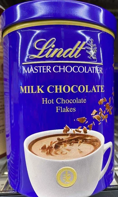 LINDT MILK CHOCOLATE Hot Chocolate Flakes 210gram Pack Pack Of 3 47