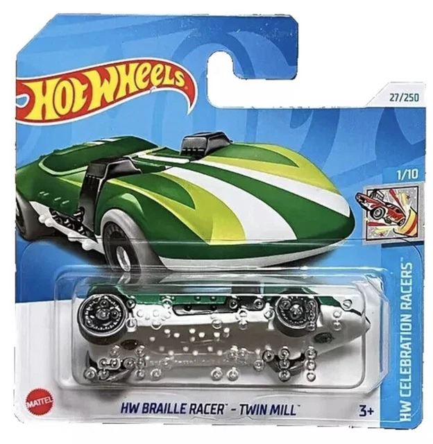 HOT WHEELS HW BRAILLE RACER TWIN MILL HW CELEBRATION RACERS