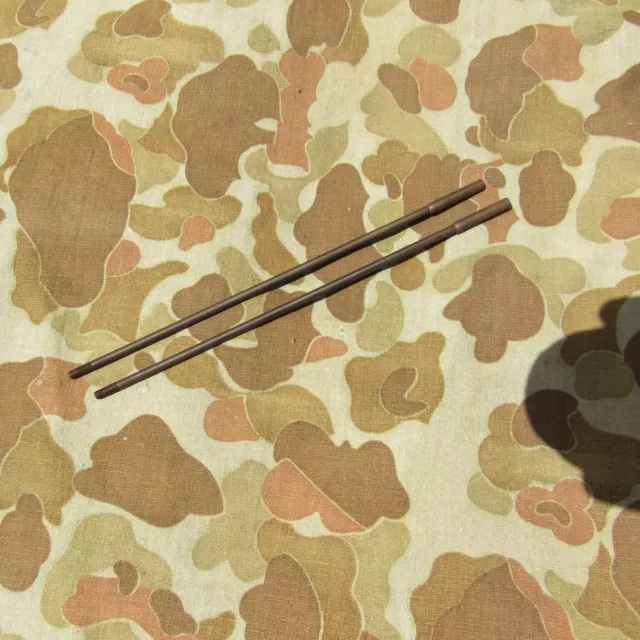ORIGINAL WWII JAPANESE TYPE 44 ARISAKA RIFLE CARBINE CLEANING ROD 2 Pc