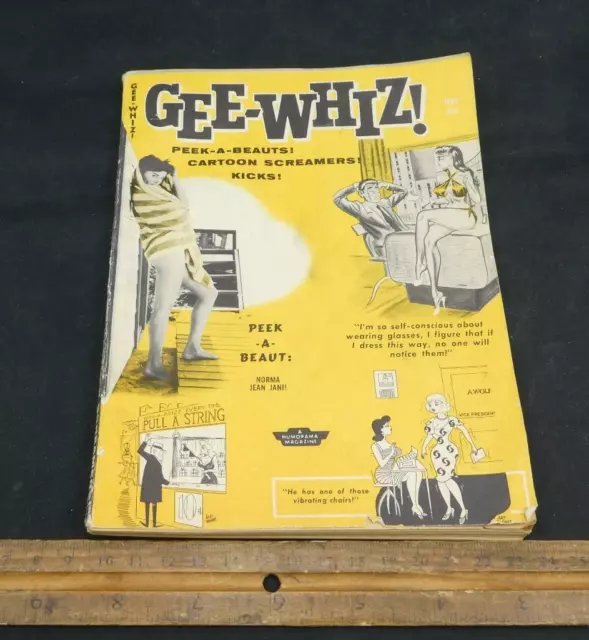 Vintage Mens Pulp Magazine Gee Whiz May Vol No Adult Humor