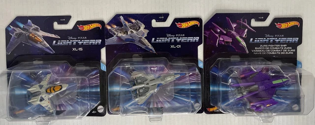 BUZZ LIGHTYEAR HOT WHEELS XL 01 XL 15 ZURG FIGHTER DISNEY PIXAR 3 Toy
