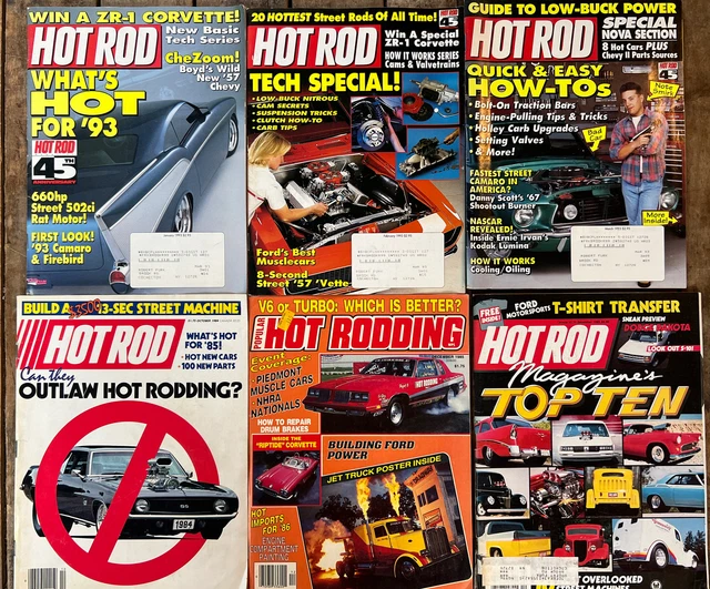 VINTAGE HOT ROD MAGAZINE Lot Of Magazines Year
