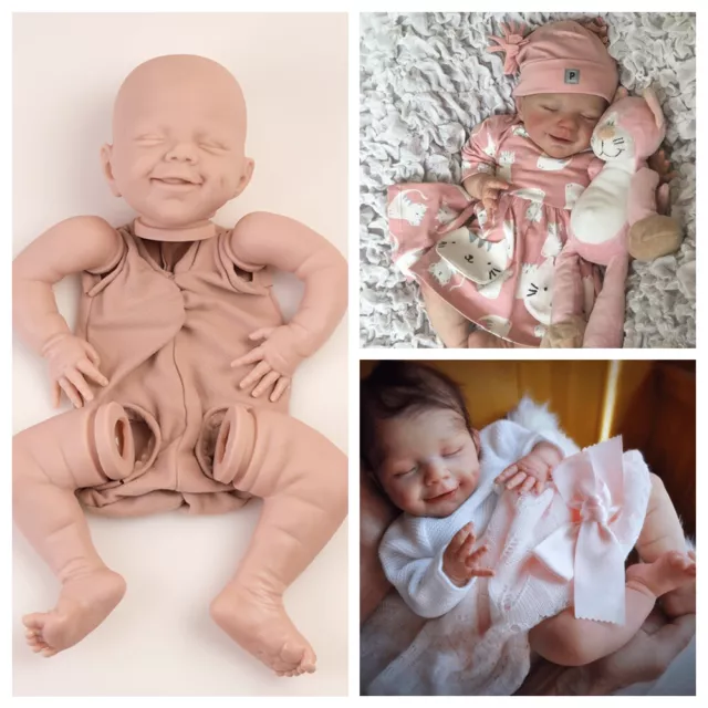 20 DIY REBORN Baby Doll Kits Unpainted Mold Realistic Vinyl Newborn