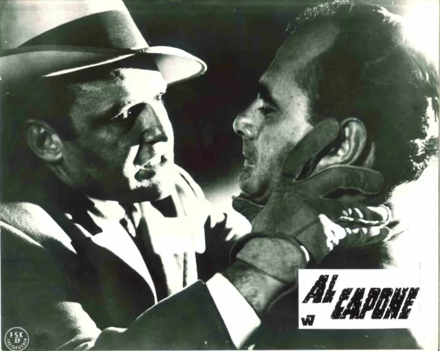 Al Capone German Lobby Card Ahf Rod Steiger Fay Spain Gregory Martin