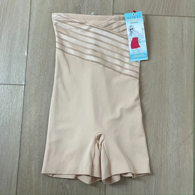 NEW 44 SPANX Assets Womens Small Chic Shapers Glam High Waist Girl Short Nude 23 54 PicClick UK