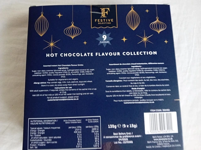 FESTIVE SELECTION HOT Chocolate Flavour Collection Assorted Flavours Gift Box PicClick UK