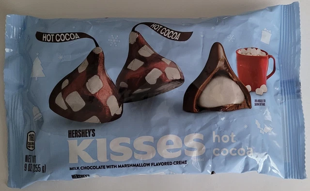NEW HERSHEY S HOT Cocoa Milk Chocolate Kisses 9 Oz Bag 9 78 PicClick UK
