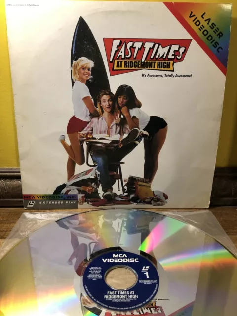 RARE OOP FAST Times At Ridgemont High Laserdisc Comedy Sean Penn
