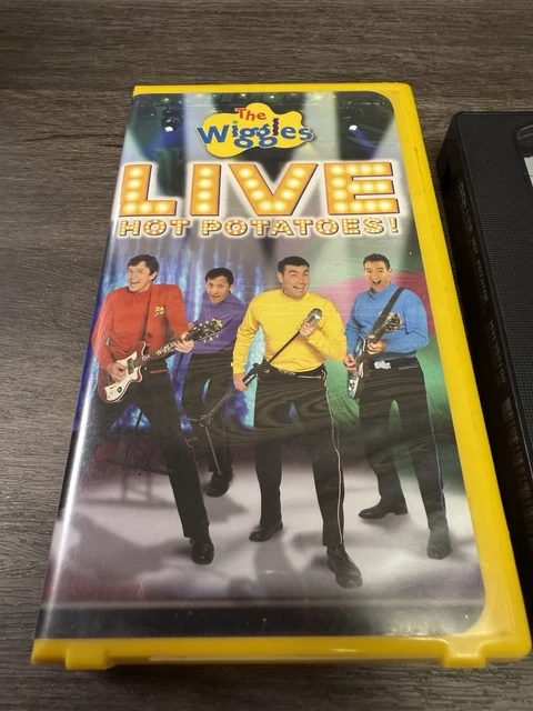 THE WIGGLES LIVE Hot Potatoes Vintage VHS Video Cassette Tape Yellow