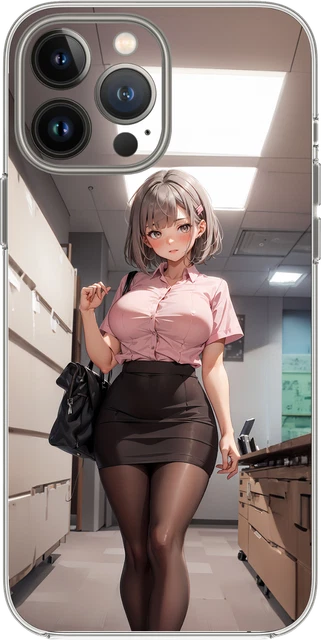 ANIME GIRL THICC Waifu Cute Face Babe Case Cover Silicone Shockproof