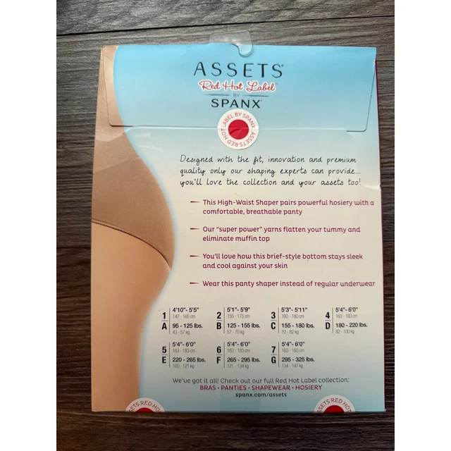 SPANX ASSETS RED Hot Label Super Control High Waist Panty Body Shaper