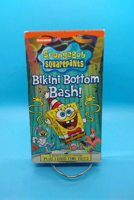 Spongebob Squarepants Bikini Bottom Bash Vhs Tape Nickelodeon