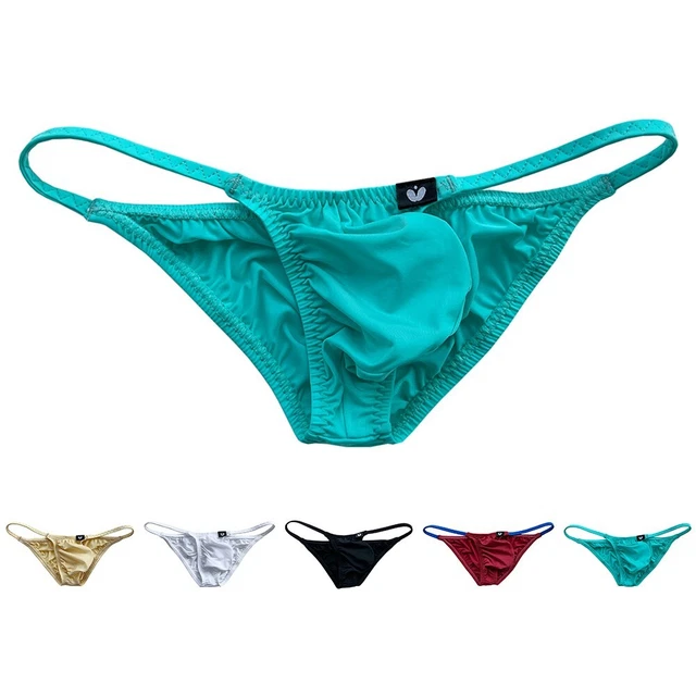 CULOTTE EXTENSIBLE POUR Hommes Lingerie Basse Hauteur Sac Bikini Solide