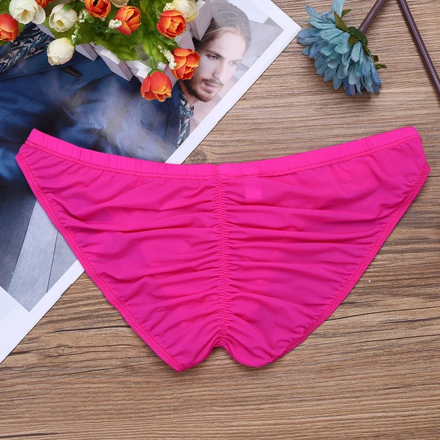SISSY MEN S RUCHED Back Lingerie Stretchy G String Thong Mini Bikini