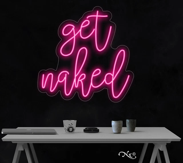 GET NAKED LED Neon Sign L X H LF PicClick UK