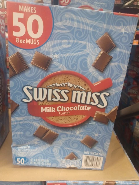 SWISS MISS MILK Chocolate Flavor Hot Cocoa Mix 1 38 Oz 50 Count 12