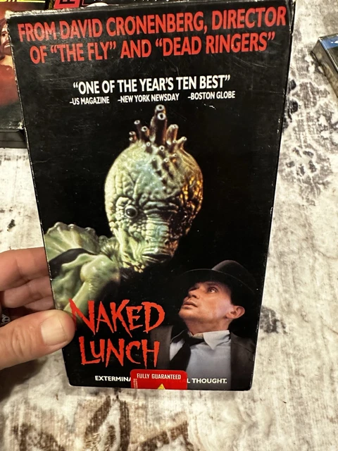 NAKED LUNCH 1991 VHS Peter Weller Horror Blockbuster Former Rental 10