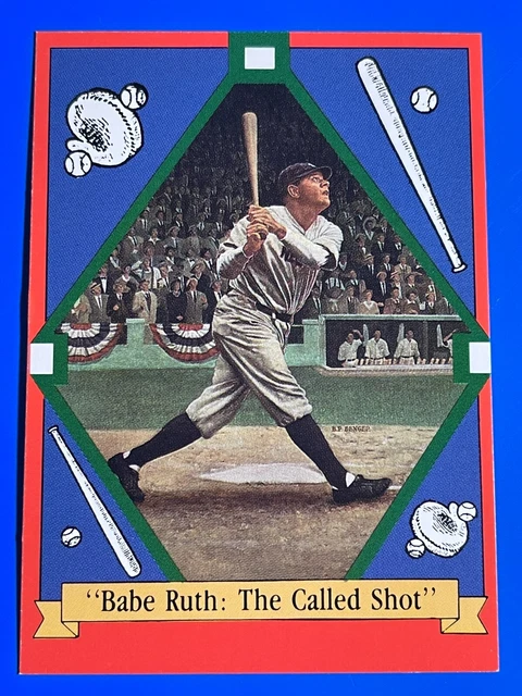 CARTE DE BASEBALL Ex Babe Ruth The Called Shot New York Yankees Hof Delphi Usa EUR