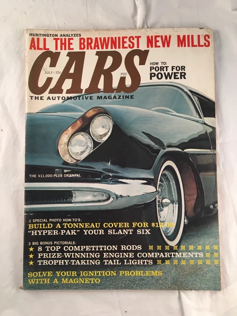 CARS AUTOMOTIVE MAGAZINE July Vintage Hot Rod Custom Racing Magneto PicClick UK