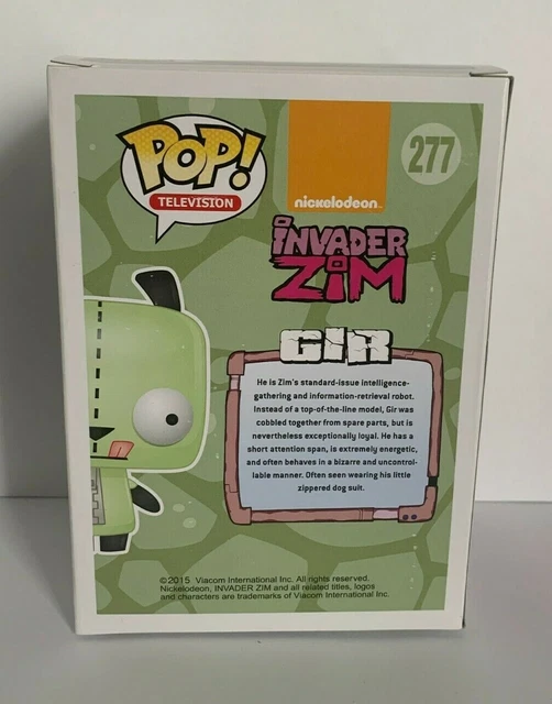 FUNKO POP GIR W Cupcake Nickelodeon Invader Zim 277 Hot Topic