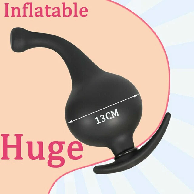Sex Inflatable Dildo Pump Ass Dilator Super Long Anal Butt Plug For Male Female Eur