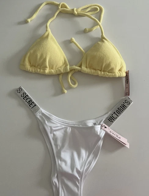 Victoria S Secret Swim Sexy Triangle Bikini Brazilian Set Gr S Neu Strass Logo Eur