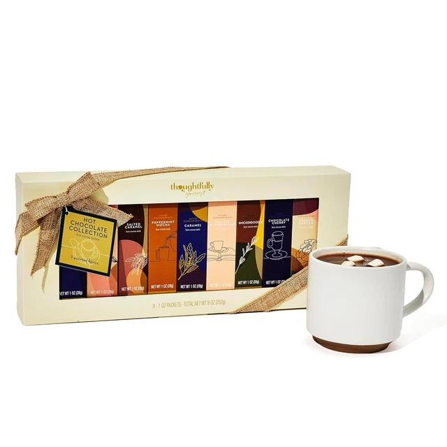 GOURMET HOT CHOCOLATE Gift Set Flavors Include Salted Caramel