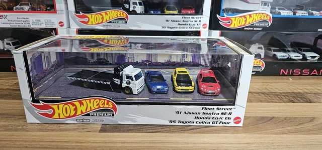 HOT WHEELS PREMIUM JDM Diorama Toyota Celica Honda Civic EG Nissan