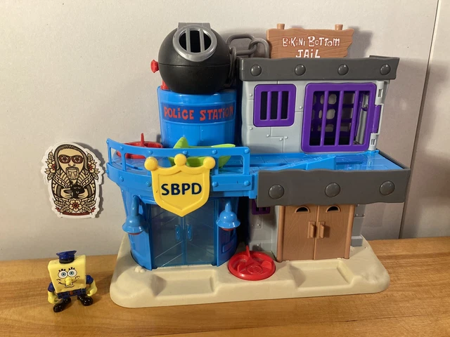 FISHER PRICE IMAGINEXT Spongebob Bikini Bottom POLICE STATION JAIL