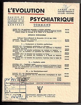 L EVOLUTION PSYCHIATRIQUE 1970 N4 HENRI EY PSYCHIATRIE SOCIALE