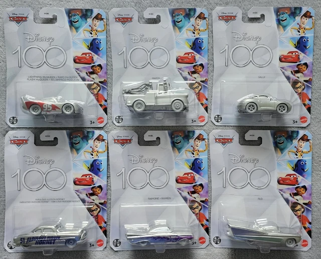DISNEY 100 ANNIVERSARY Pixar Cars Complete Set McQueen Mater 2023 Hot