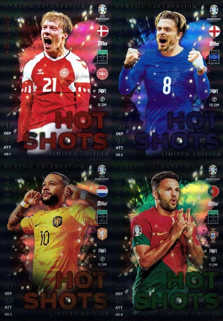 TOPPS MATCH ATTAX EURO ALLE Hot Shots HS Limited Edition