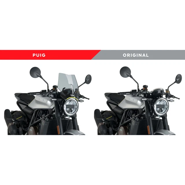 PARE BRISE PUIG NAKED Sport Fumée Clair pour Husqvarna Vitpilen