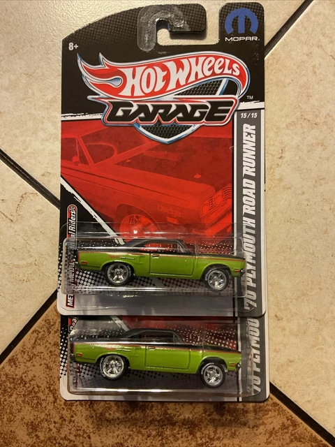 HOT WHEELS GARAGE 15 15 70 Plymouth Roadrunner grün Metall Metall x 2 EUR 13 78 PicClick DE